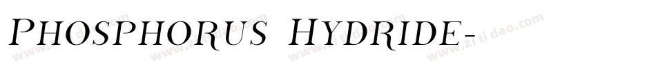 Phosphorus Hydride字体转换